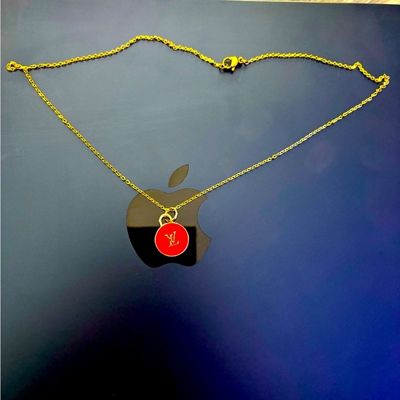 Authentic LV  charm with stainless steel chain! - Picture 1 of 4